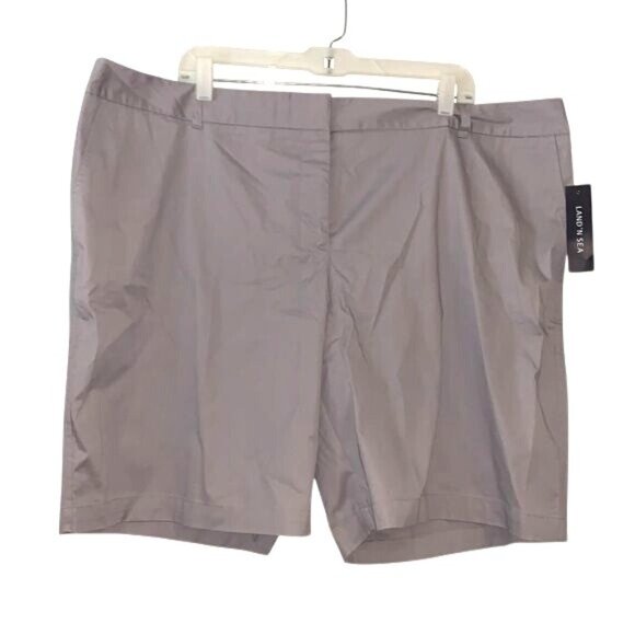 LandN Sea Womens 20W Gray Cotton & Spandex Shorts - Picture 1 of 10